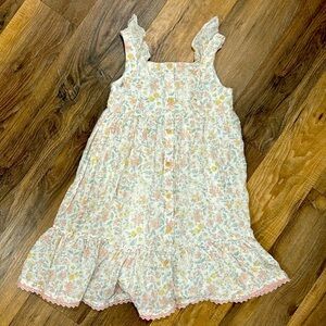 Catherine Malandrino girls floral farm house chic style Dress size 8. Lined